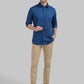 Parx Blue Casual Shirt 