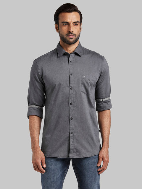 Parx Grey Casual Shirt