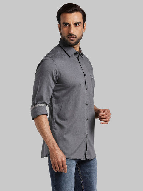 Parx Grey Casual Shirt