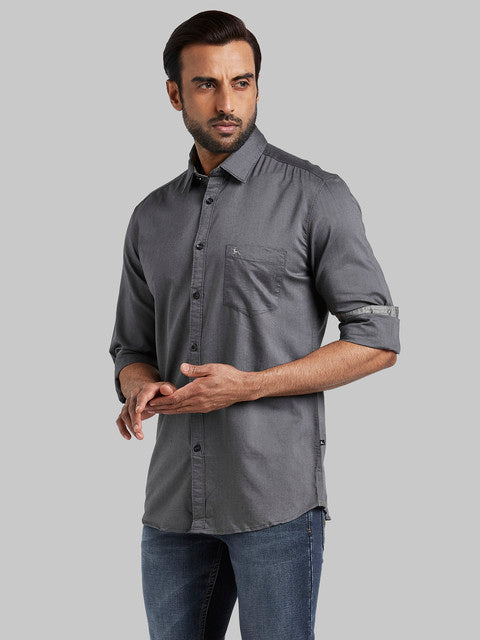 Parx Grey Casual Shirt