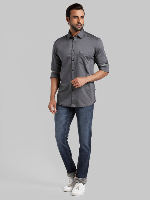 Parx Grey Casual Shirt