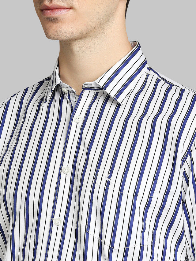 Parx Blue Casual Shirt 