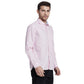 Parx Pink Solid Slim Fit Cotton Casual Shirt