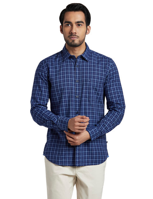 Parx Blue Casual Shirt