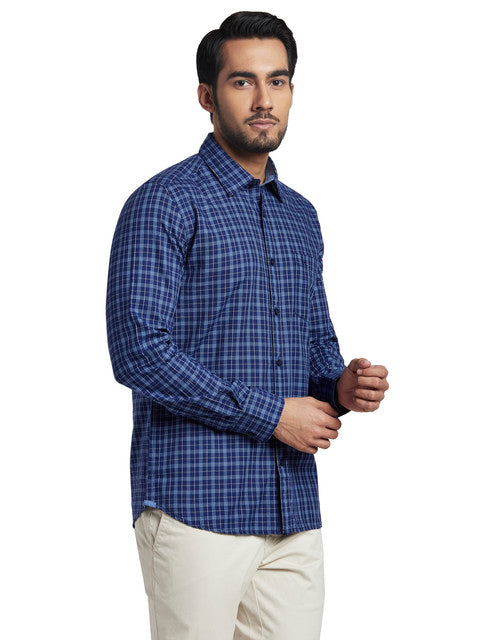 Parx Blue Casual Shirt