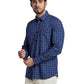 Parx Blue Casual Shirt