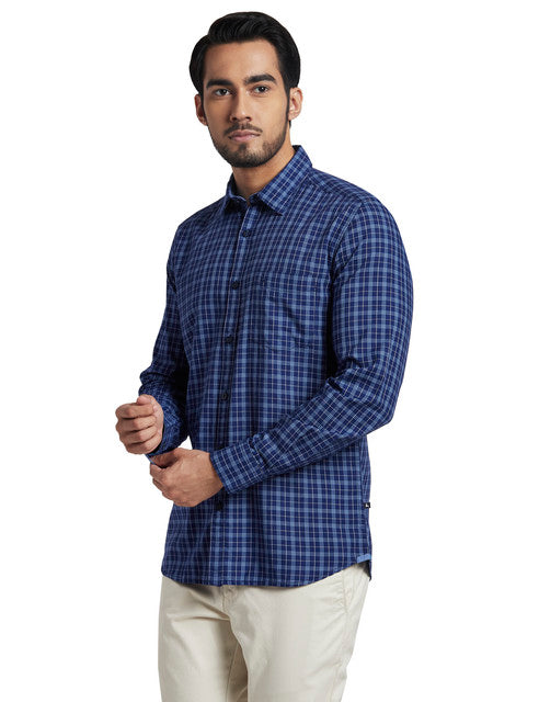 Parx Blue Casual Shirt