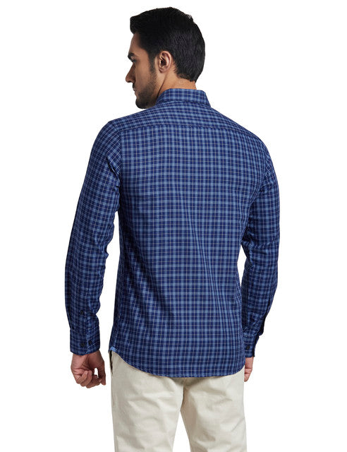 Parx Blue Casual Shirt