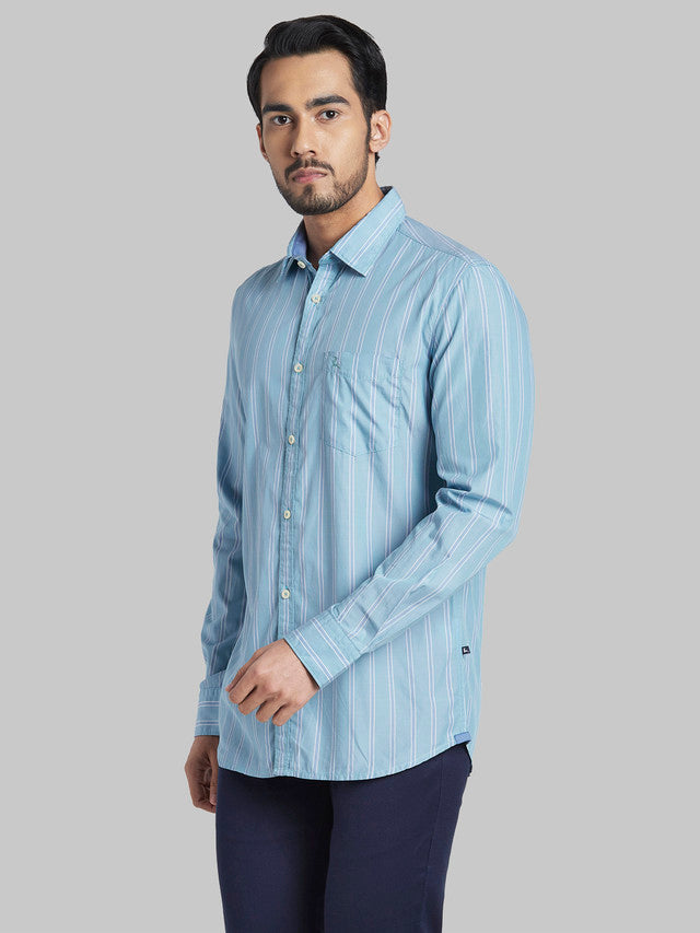 Parx Blue Casual Shirt 