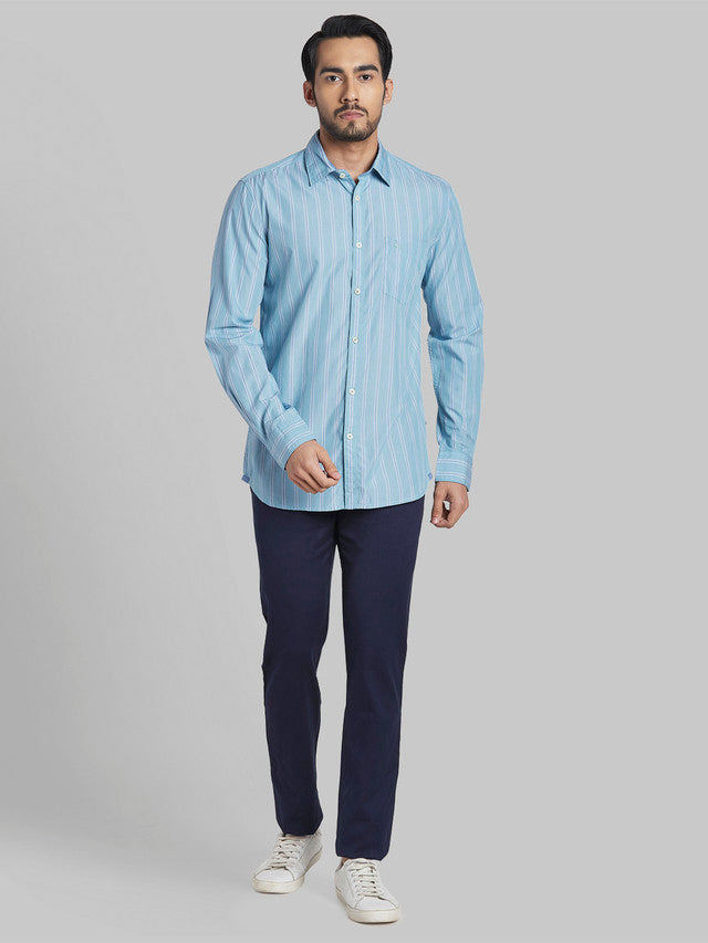 Parx Blue Casual Shirt 