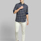 Parx Blue Casual Shirt 