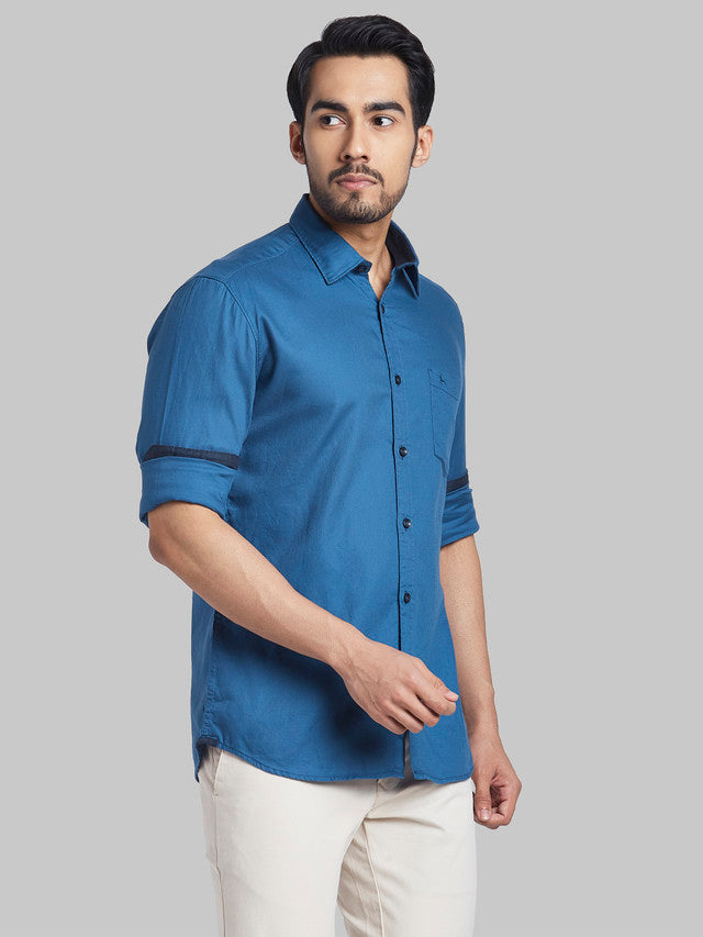 Parx Blue Casual Shirt 