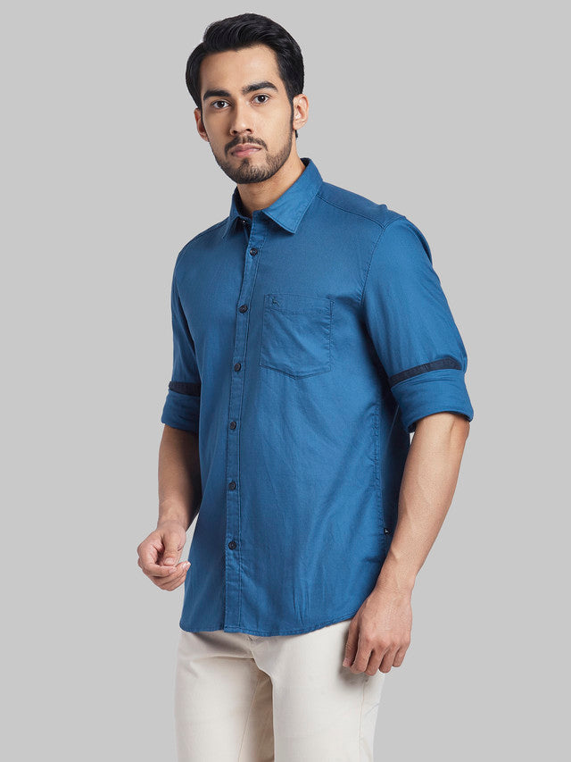 Parx Blue Casual Shirt 