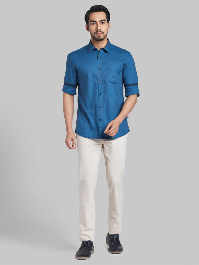 Parx Blue Casual Shirt 