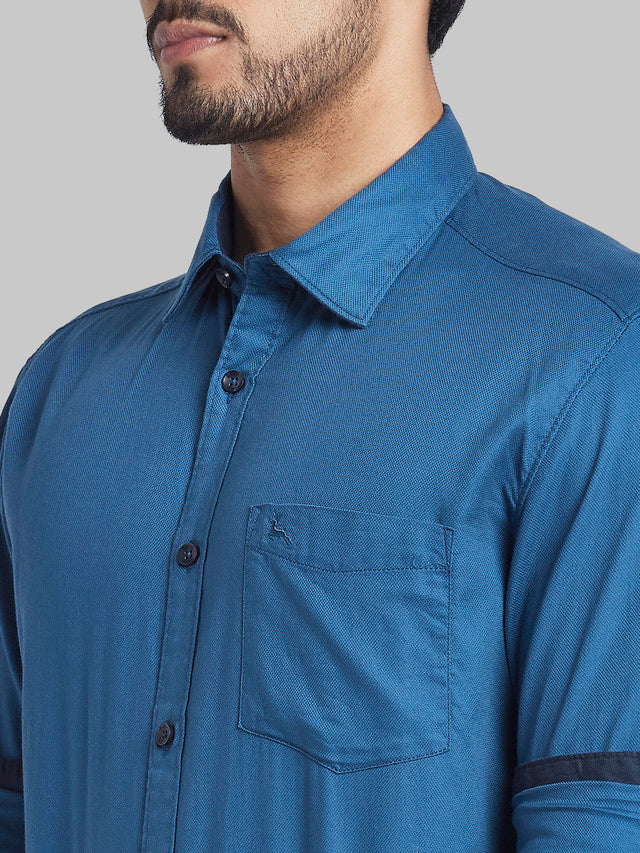 Parx Blue Casual Shirt 