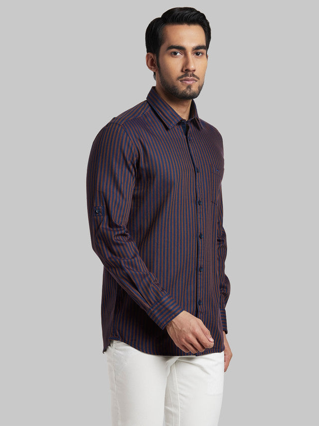 Parx Brown Casual Shirt 