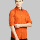 Parx Orange Casual Shirt 