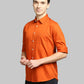 Parx Orange Casual Shirt 