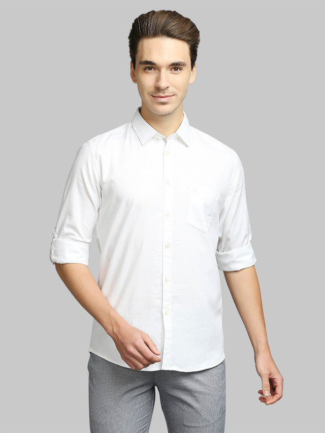 Parx White Casual Shirt 