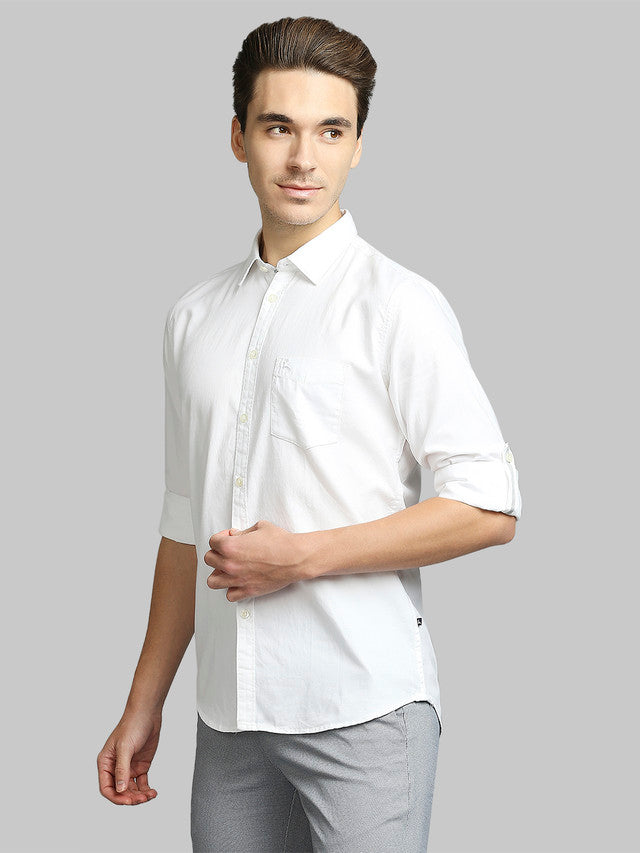 Parx White Casual Shirt 