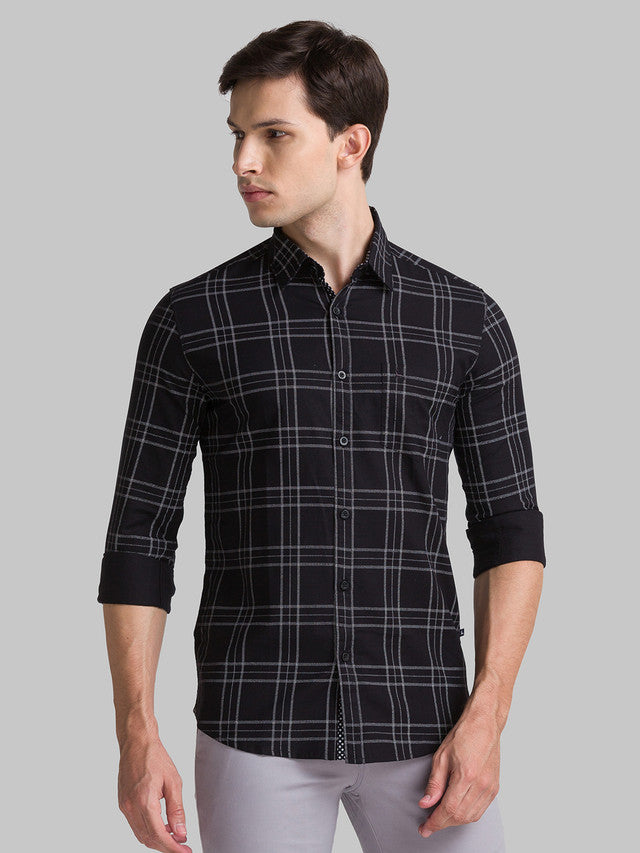 Parx Black Casual Shirt 