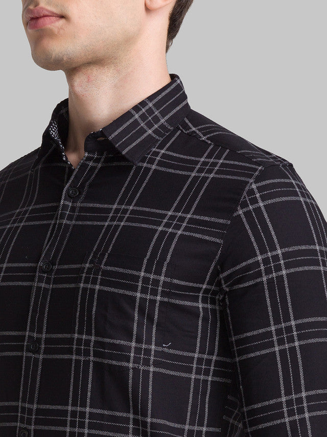 Parx Black Casual Shirt 