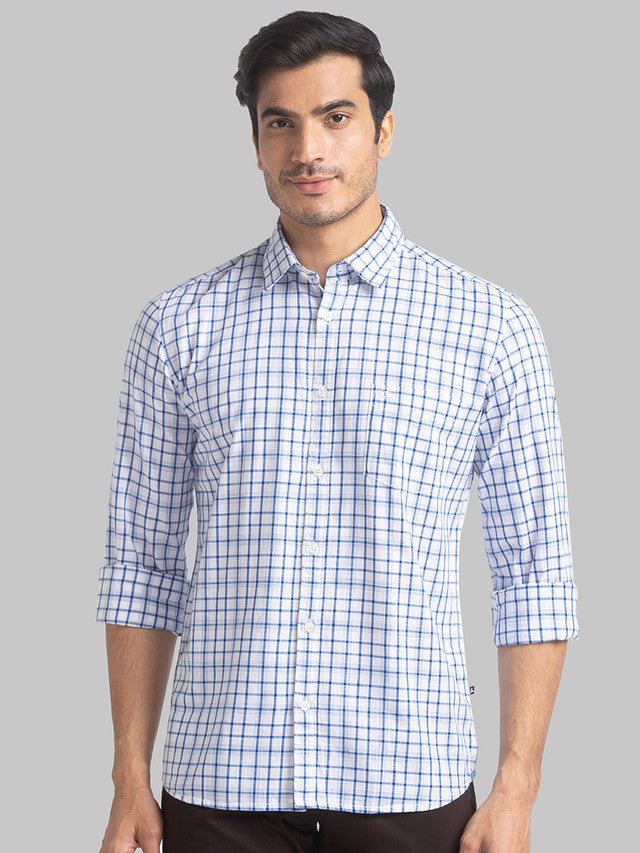 Parx Blue Casual Shirt 