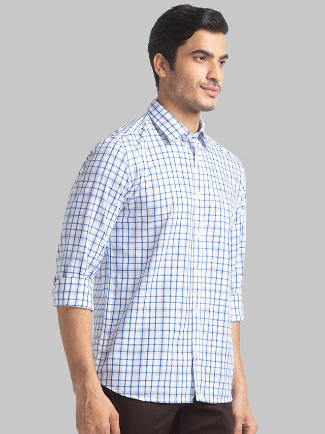 Parx Blue Casual Shirt 