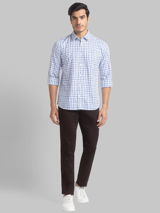 Parx Blue Casual Shirt 