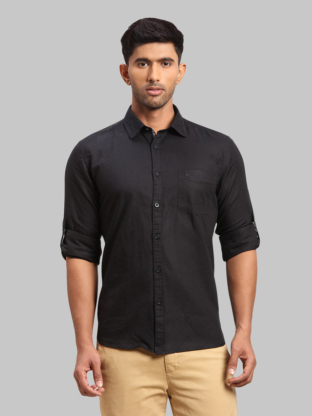 Parx Black Casual Shirt 