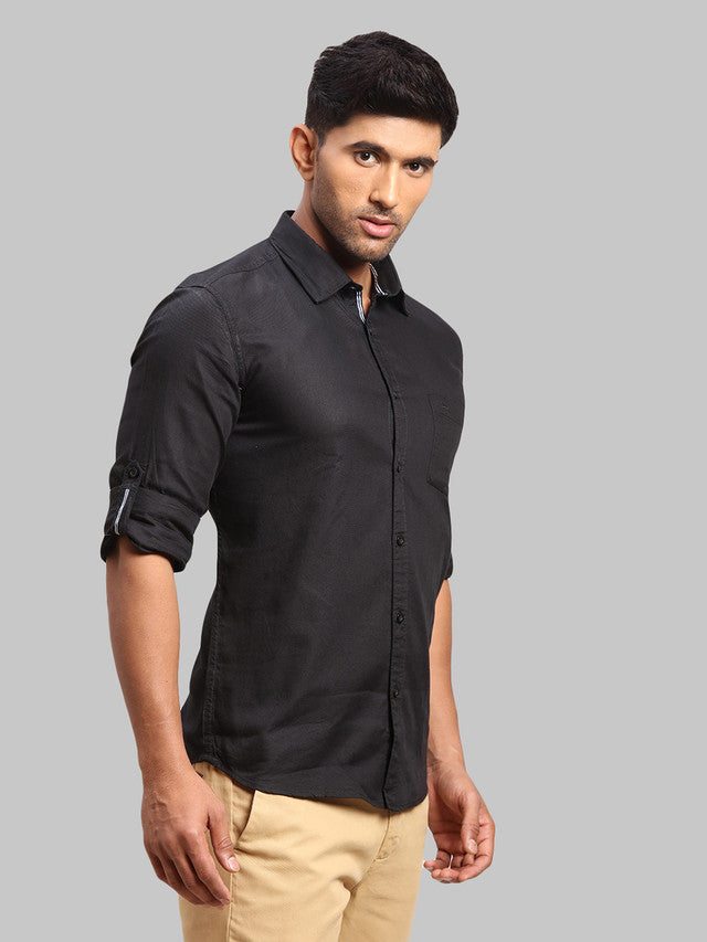 Parx Black Casual Shirt 