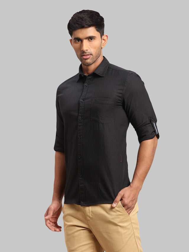 Parx Black Casual Shirt 