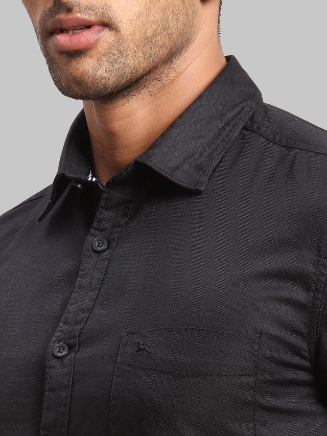 Parx Black Casual Shirt 