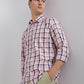 Men Slim Fit Green Shirt