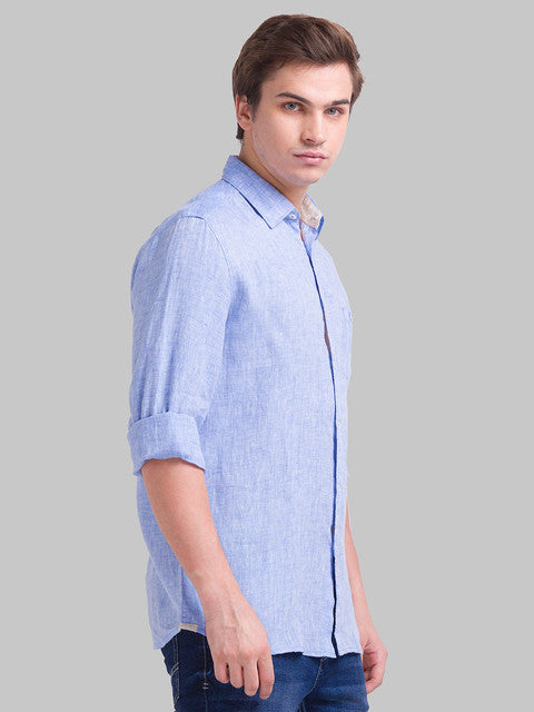 Parx Blue Casual Shirt