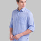 Parx Blue Casual Shirt