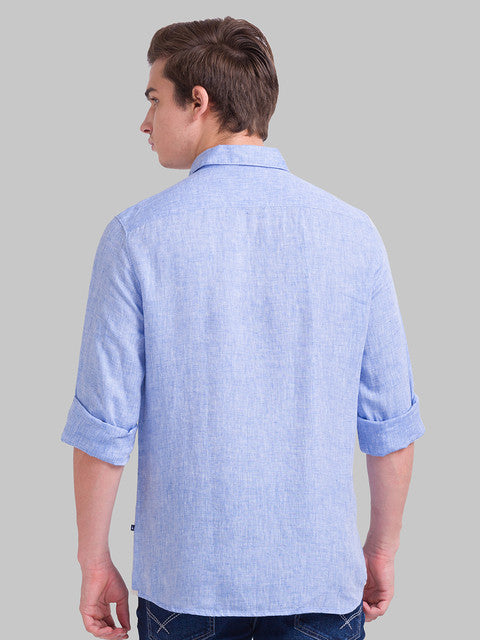 Parx Blue Casual Shirt