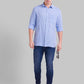 Parx Blue Casual Shirt