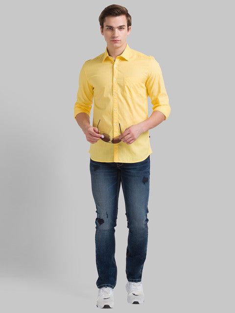 Parx Yellow Casual Shirt