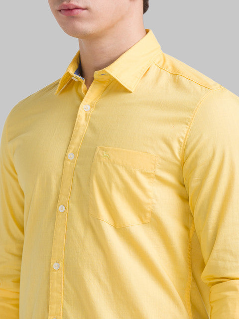 Parx Yellow Casual Shirt