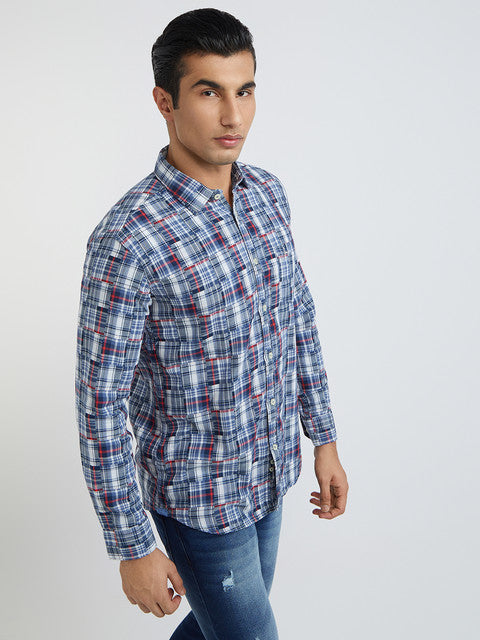 Men Slim Fit Medium Red Shirt