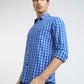 Men Slim Fit Dark Blue Shirt