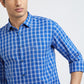 Men Slim Fit Dark Blue Shirt