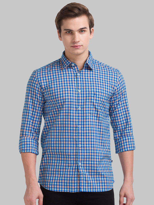 Parx Blue Casual Shirt 