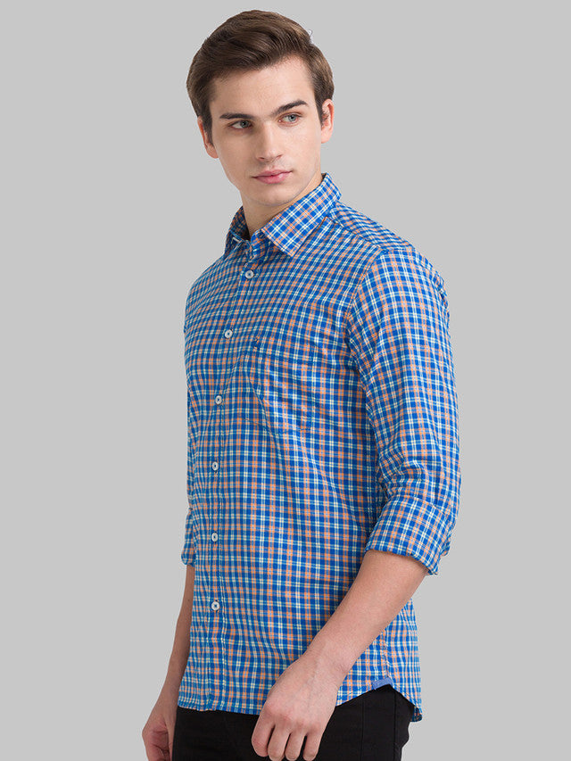 Parx Blue Casual Shirt 