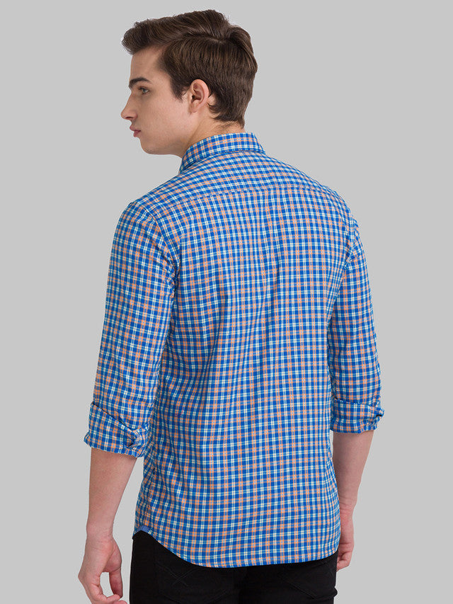 Parx Blue Casual Shirt 