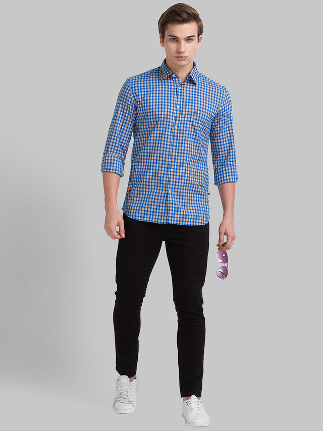 Parx Blue Casual Shirt 