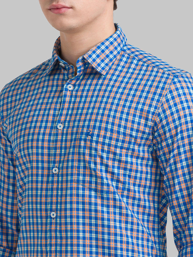 Parx Blue Casual Shirt 