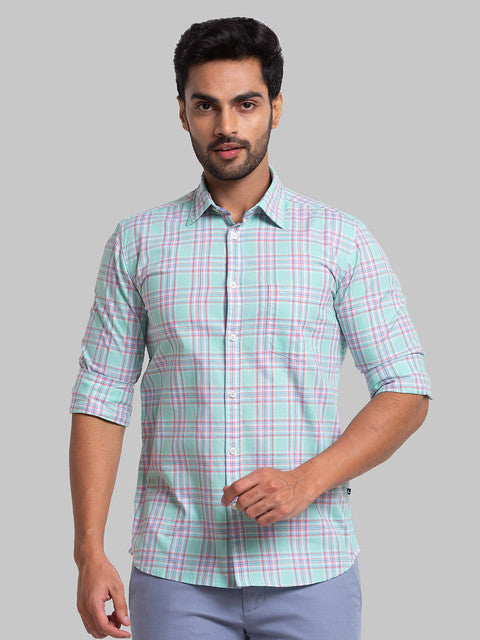 Parx Blue Casual Shirt