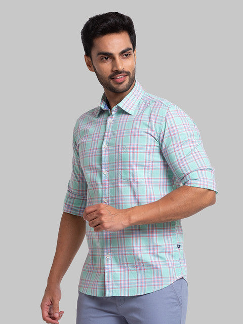 Parx Blue Casual Shirt